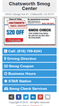 Mobile Screenshot of chatsworthsmogcenter.com